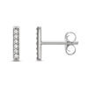 Thumbnail Image 1 of Diamond Bar Earrings 1/10 ct tw Round 14K White Gold