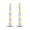 Thumbnail Image 3 of Diamond Dangle Earrings 3/8 ct tw Round 10K Yellow Gold