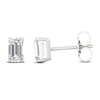 Thumbnail Image 2 of Diamond Stud Earrings 1/2 ct tw Emerald-cut 14K White Gold (I1/I)