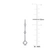 Thumbnail Image 1 of Diamond Drop Earrings 1/6 ct tw Round 10K White Gold