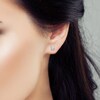 Thumbnail Image 4 of Diamond Stud Earrings 1/2 ct tw Round 14K White Gold