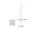 Thumbnail Image 1 of Diamond Flower Stud Earrings 1 ct tw Round 14K White Gold