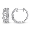 Thumbnail Image 0 of Diamond Hoop Earrings 1 ct tw Round 14K White Gold