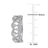 Thumbnail Image 1 of Diamond Hoop Earrings 1 ct tw Round 14K White Gold