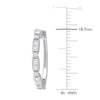 Thumbnail Image 1 of Diamond Hoop Earrings 1/2 ct tw Round/Princess 14K White Gold