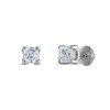 Thumbnail Image 1 of Royal Asscher Diamond Solitaire Stud Earrings 1 ct tw Asscher-cut 14K White Gold (SI2/I)