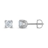 Thumbnail Image 2 of Royal Asscher Diamond Solitaire Stud Earrings 1 ct tw Asscher-cut 14K White Gold (SI2/I)
