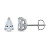 Thumbnail Image 2 of Royal Asscher Diamond Solitaire Stud Earrings 1 ct tw Pear-shaped 14K White Gold (SI2/I)