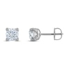 Thumbnail Image 2 of Royal Asscher Diamond Solitaire Stud Earrings 1-1/2 ct tw Round 14K White Gold (SI2/I)
