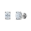 Thumbnail Image 0 of Royal Asscher Diamond Solitaire Stud Earrings 1-1/2 ct tw Oval 14K White Gold (SI2/I)