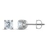 Thumbnail Image 1 of Royal Asscher Diamond Solitaire Stud Earrings 1-1/2 ct tw Asscher-Cut 14K White Gold (SI2/I)