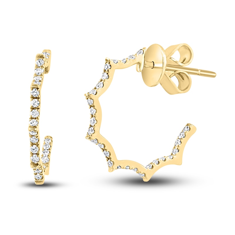 LALI Jewels Diamond Hoop Earrings 1/4 ct tw Round 14K Yellow Gold | Jared