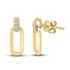 Thumbnail Image 0 of LALI Jewels Diamond Link Earrings 1/8 ct tw Round 14K Yellow Gold