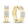 Thumbnail Image 1 of LALI Jewels Diamond Huggie Earrings 1/4 ct tw Round 14K Yellow Gold