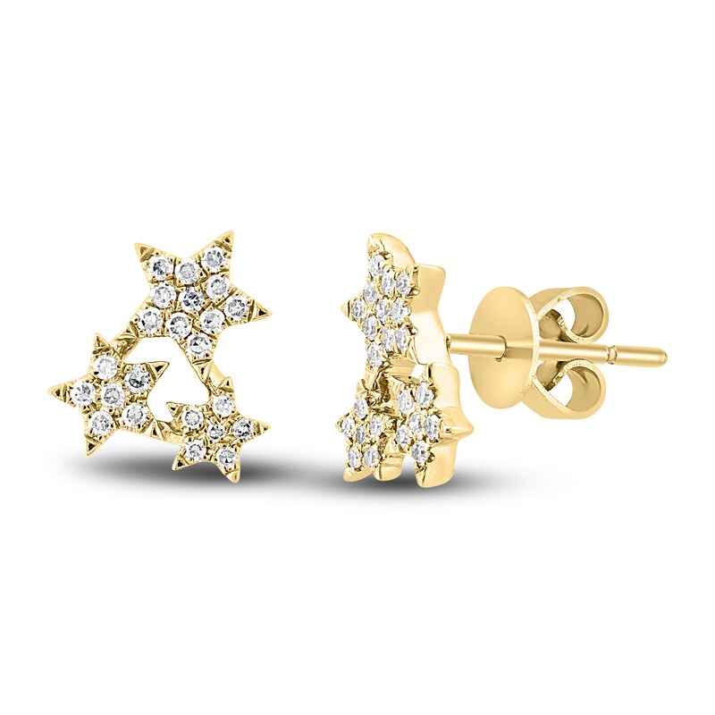 LALI Jewels Diamond Drop Earrings 1/5 ct tw Round 14K Yellow Gold