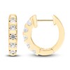 Thumbnail Image 1 of Hearts Desire Diamond Hoop Earrings 1 ct tw Round 18K Yellow Gold