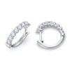 Thumbnail Image 0 of Diamond Hoop Earrings 1/2 ct tw Round 14K White Gold