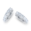 Thumbnail Image 2 of Diamond Hoop Earrings 1/2 ct tw Round 14K White Gold