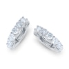 Thumbnail Image 3 of Diamond Hoop Earrings 1/2 ct tw Round 14K White Gold
