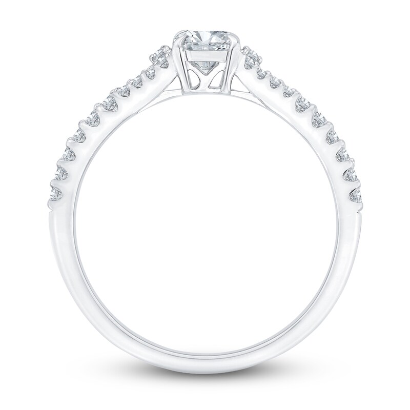 Main Image 3 of Diamond Engagement Ring 5/8 ct tw Round 14K White Gold