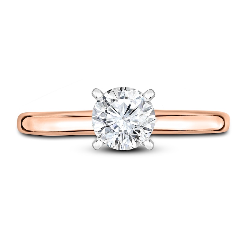 Main Image 3 of Diamond Solitaire Engagement Ring 1/3 ct tw Round 14K Rose Gold (I2/I)