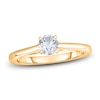 Thumbnail Image 1 of Diamond Solitaire Engagement Ring 1/2 ct tw Round 14K Yellow Gold (I2/I)
