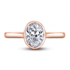 Thumbnail Image 3 of Diamond Solitaire Engagement Ring 1 ct tw Bezel-Set Oval 14K Rose Gold (I2/I)