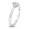 Thumbnail Image 2 of Diamond Solitaire Engagement Ring 1/2 ct tw Bezel-Set Pear-cut 14K White Gold (I2/I)