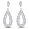Thumbnail Image 1 of Diamond Dangle Earrings 2 ct tw Round 14K White Gold