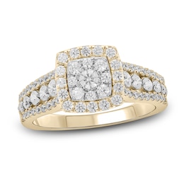 Diamond Ring 1 ct tw Round 14K Yellow Gold