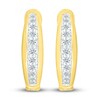 Thumbnail Image 1 of Diamond Hoop Earrings 1/10 ct tw Round 10K Yellow Gold