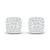 Thumbnail Image 0 of Diamond Halo Stud Earrings 1/5 ct tw Round 10K White Gold