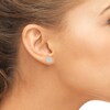 Thumbnail Image 3 of Diamond Halo Stud Earrings 1/4 ct tw Round 10K White Gold