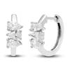 Thumbnail Image 1 of Diamond 3-Stone Earrings 1 ct tw Pear 14K White Gold