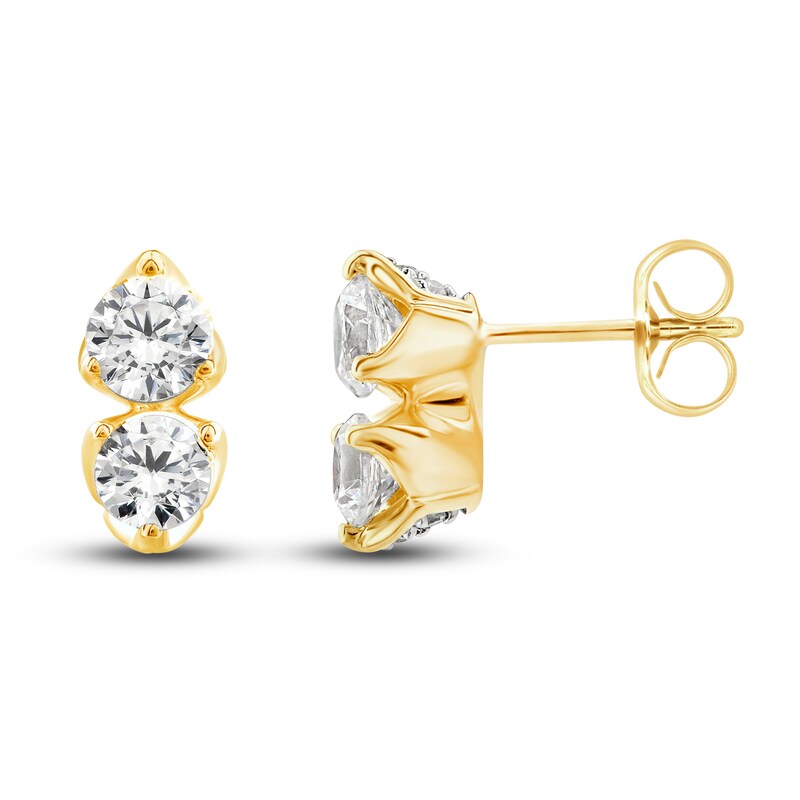 Main Image 1 of Diamond Earrings 3/8 ct tw 10K Yellow Gold