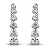 Thumbnail Image 0 of Diamond Hoop Earrings 1 ct tw Round 14K White Gold