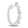 Thumbnail Image 3 of Diamond Hoop Earrings 1 ct tw Round 14K White Gold