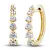 Thumbnail Image 1 of Diamond Hoop Earrings 1 ct tw Round 14K Yellow Gold