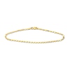 Thumbnail Image 1 of Diamond-Cut Solid Valentino Chain Bracelet 14K Yellow Gold 7.5"
