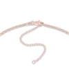 Thumbnail Image 3 of Hollow Rolo Chain Choker Necklace 14K Rose Gold 13"