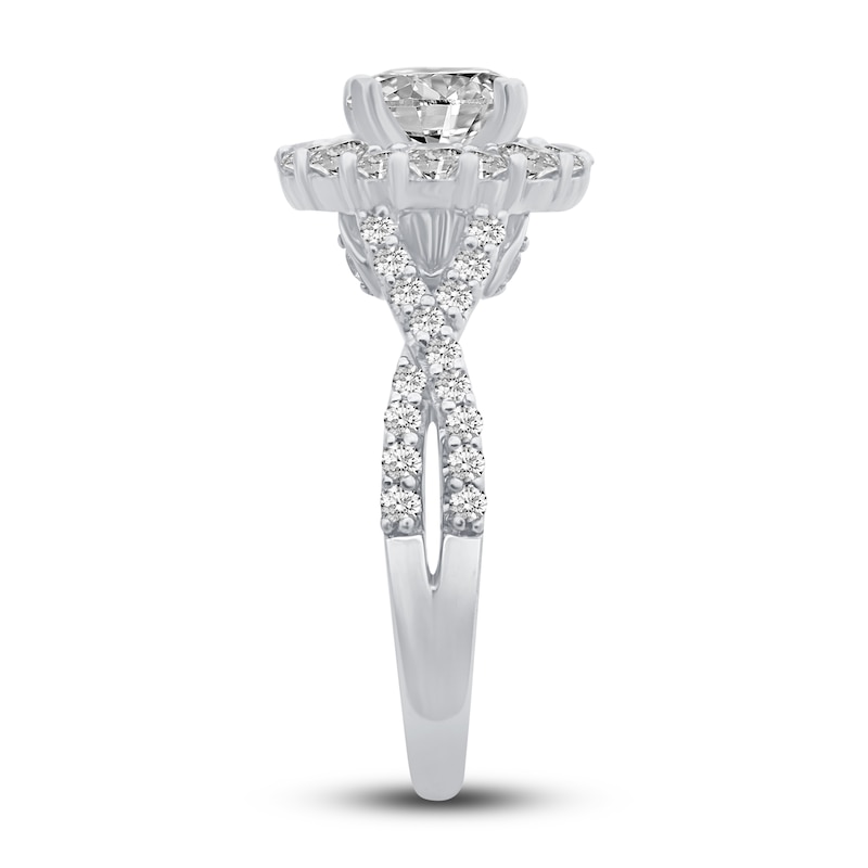 Main Image 2 of Diamond Engagement Ring 2-1/2 ct tw Round 14K White Gold