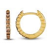 Le Vian Diamond Hoop Earrings 1/3 ct tw Round 14K Honey Gold