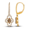 Le Vian Diamond Earrings 1-1/5 ct tw Round 14K Honey Gold