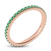 Thumbnail Image 2 of Juliette Maison Natural Emerald Eternity Ring 10K Rose Gold