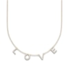 Thumbnail Image 0 of Juliette Maison Diamond Station Name Necklace 1/2 ct tw Round 10K Yellow Gold