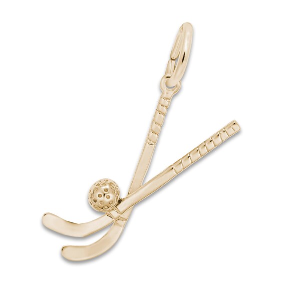 Jared The Galleria Of Jewelry Field Hockey Sticks Charm 14K Yellow Gold