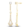 Thumbnail Image 3 of Diamond Dangle Earring Jackets 5/8 ct tw Round 14K Yellow Gold (Jacket Only)