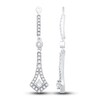 Thumbnail Image 1 of Diamond Dangle Earring Jackets 5/8 ct tw Round 14K White Gold