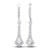 Thumbnail Image 2 of Diamond Dangle Earring Jackets 5/8 ct tw Round 14K White Gold