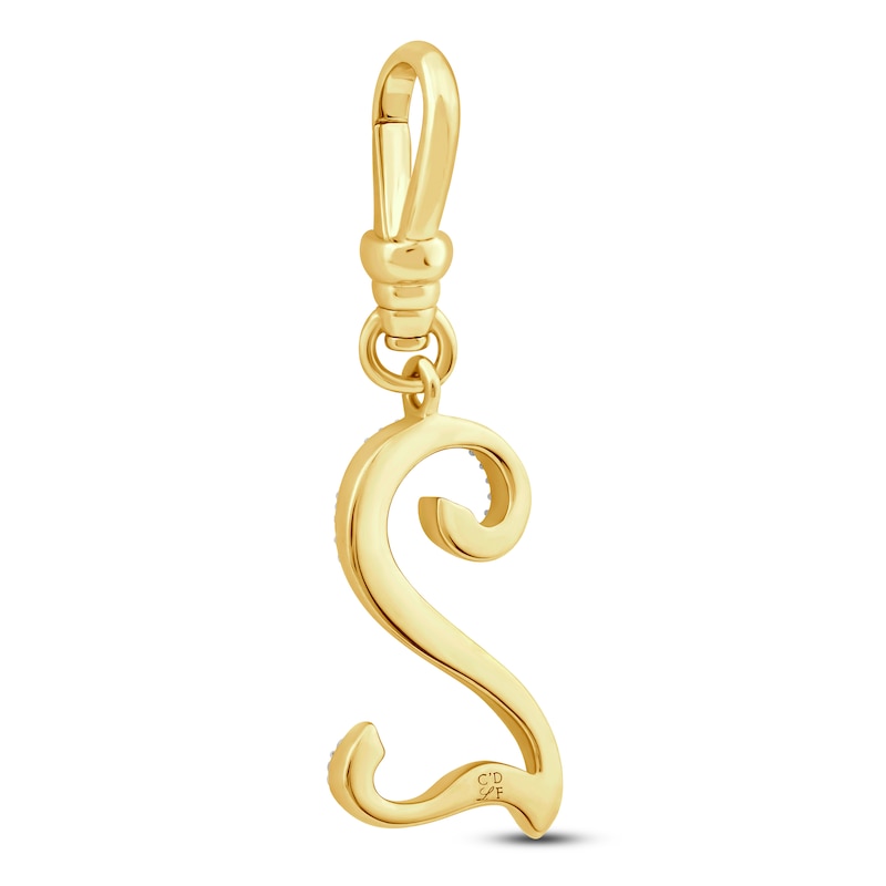 Main Image 2 of Charm'd by Lulu Frost Diamond Number 2 Charm 1/10 ct tw Pavé Round 10K Yellow Gold